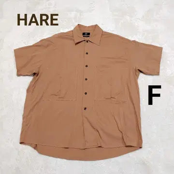 HARE 하레 빅 실루엣 셔츠 반팔 빅 포켓 빅 사이즈