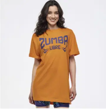 신작 Zumba Libre 티셔츠 오렌지 1장