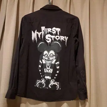 MY FIRST STORY 블랙 장소매 셔츠 (사용감 있음)