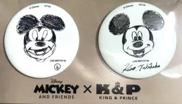 Mickey x King & Prince 캔뱃지(라이브 스케치)