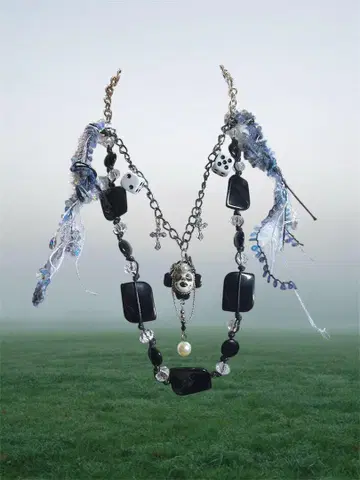 Gothic Skull & Dice Necklace