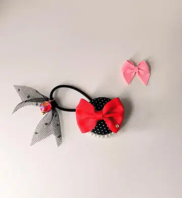 럭키 컬러 & 최애 컬러 머리끈 레드