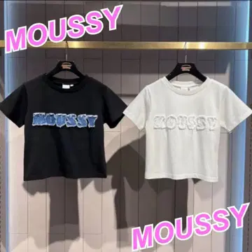 MOUSSY 데님 로고 T PATCH DENIM MOUSSY TINY