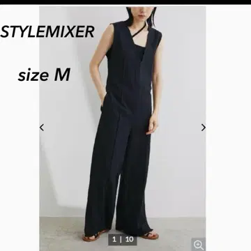STYLEMIXER 딥 V넥 올인원 와이드 리 M