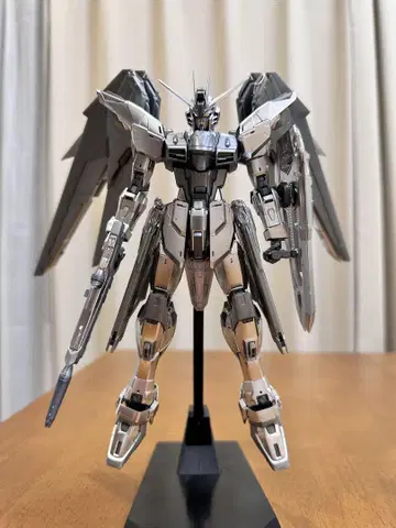 MG 1/100 프리덤 건담 Ver.2.0 실버 코팅