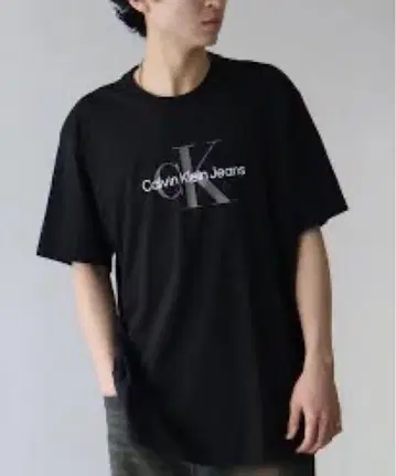 Calvin Klein Jeans 반팔 티셔츠 블랙