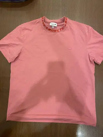 LACOSTE 핑크 T셔츠 XL 사이즈