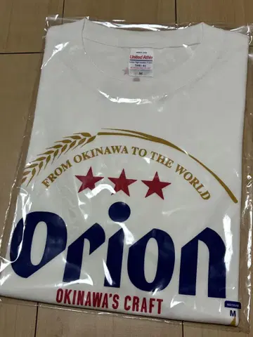 M 사이즈 오리온 맥주 티셔츠 오키나와