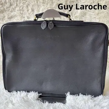 Guy Laroche 기 라로쉬 천연 가죽 비즈니스 백 블랙 가죽