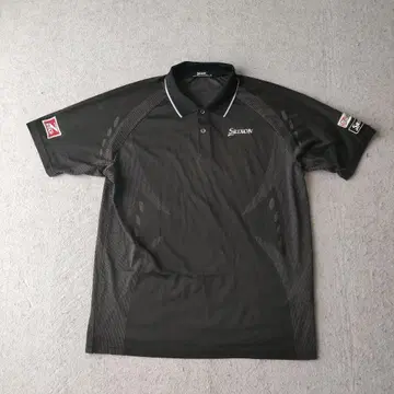 SRIXON 피케 셔츠 LL 블랙 남성용 반팔
