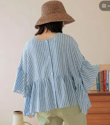 니코앤드 COMFORT 린넨 와이드 블라우스 L 사이즈