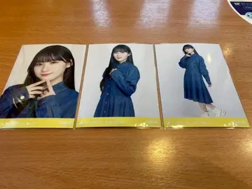 노기자카46 [ 카와사키 사쿠라 ] 데님 원피스 브로마이드 3종 컴프