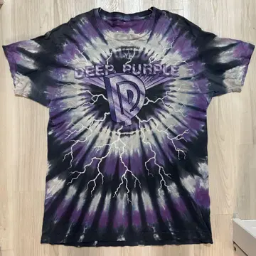 심세 착용 DEEP PURPLE 타이 다이 티셔츠 1991년 제작