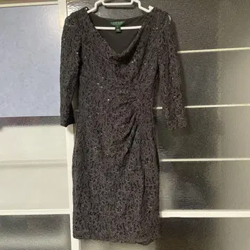 LAUREN RALPH LAUREN 그레이 레이스 드레스 2피스