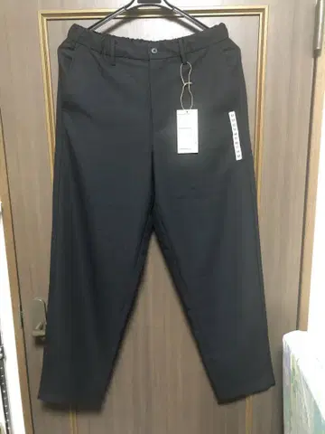 무인양품 바람이 통하는 스트레치 테이퍼드 팬츠 M 블랙