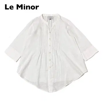 Le Minor 루미노아 리 핀턱 셔츠 일본제