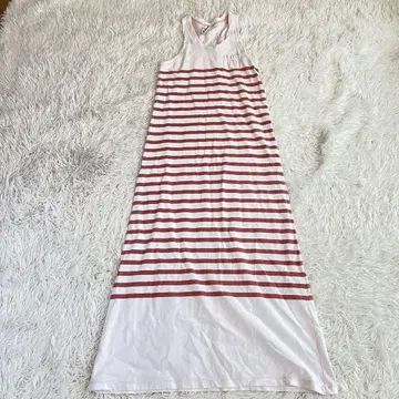 Brocante 브로카 보더 맥시 길이 원피스