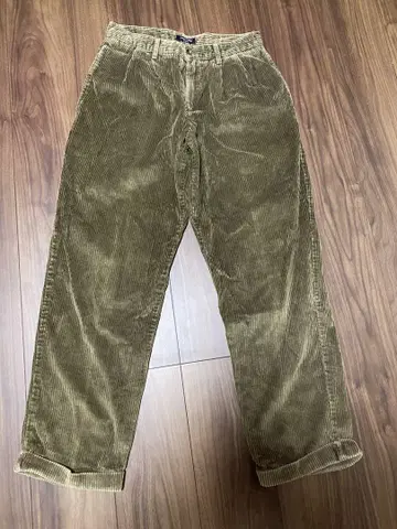 90년대 DOCKERS 두꺼운 코듀로이 팬츠 W31 올리브