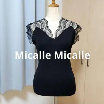 새상품급 Micalle Micalle 레이스 도킹 니트 질스튜어트