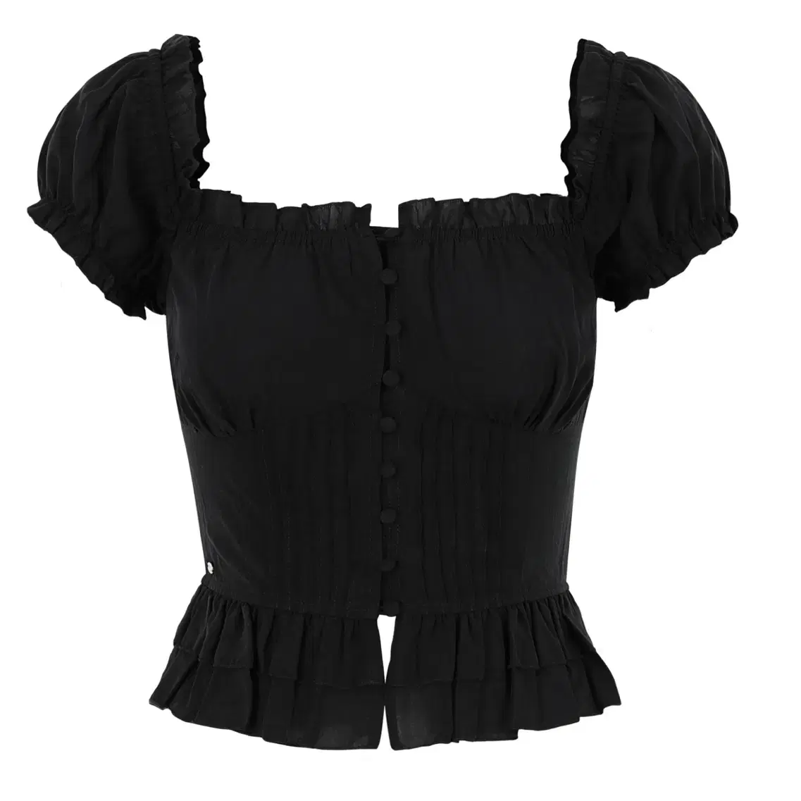 【PALEJADE】Chiffon Lace Puff BL PALE JADE | 페일제이드 New) Pale Jade Chiffon Lace Puff