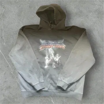 MASONPRINCE 빅 실루엣 빈티지 가공 록 파커 XL