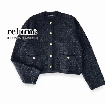 JOURNAL STANDARD relume TWEEDY 크롭 자켓