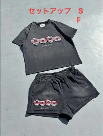 90 OG 로고 영국 마이크로 쇼츠 x 티셔츠 S
