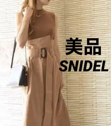 SNIDEL 스나이델 노스 도킹 원피스 벨트 포함