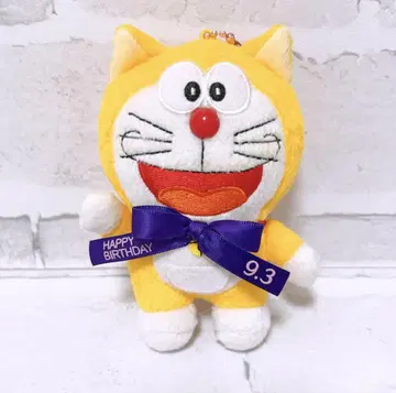 태그 포함 원조 드래곤볼 해피 생일 리본 장식 마스코트 노란색