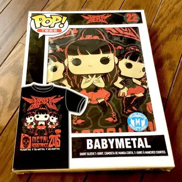 미개봉 Babymetal Funko 펑코 Pop 티셔츠 사이즈 M