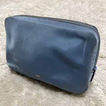 안야 힌드마치 2연 파우치 스카이블루 파랑