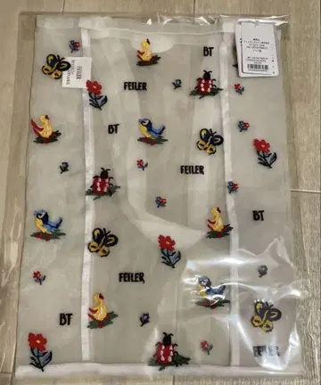 FEILER 페일러 한정판 하이디 자수 토트백 화이트