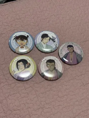 코난 캔뱃지 기모노