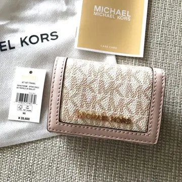 새상품 마이클코어스 MICHEAL KORS 3단 지갑 핑크