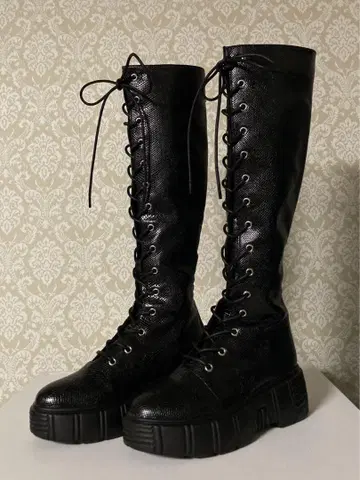jouetie 레이스업 스니커즈 솔 부츠 23cm~23.5cm M