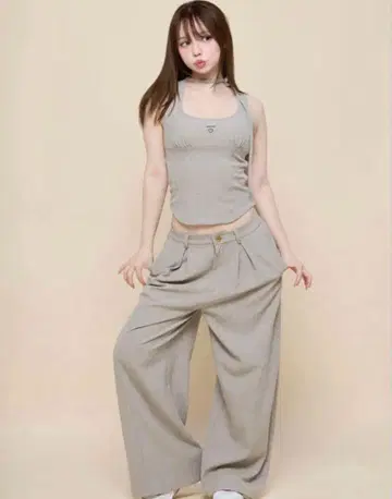 앤드메리 도나 리본 팬츠 세트