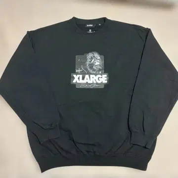 XLARGE 블랙 맨투맨 티셔츠