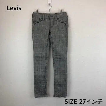 새상품급 리바이스 Levis 체크 무늬 팬츠 27인치