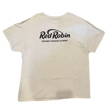 US 구제 의류 REDROBIN 레드 로빈 햄버거 티셔츠 기업 티셔츠