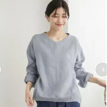이번 시즌 어반 리서치 도어스 린넨 백 턱 풀오버