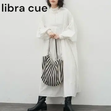 리브라큐 도비 스트라이프 처치 드레스 롱 원피스