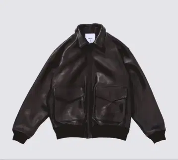 [ 24AW ] FIDELITY 램 가죽 A-2 자켓 M
