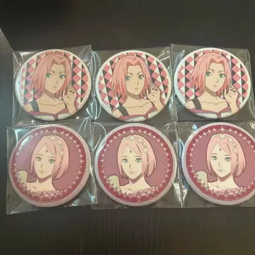 나루토 보루토 사쿠라 캔 배지