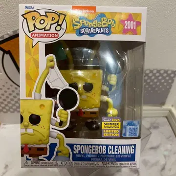 레어 여름 코믹콘 FUNKO POP! 스폰지밥 클리닝 한정판