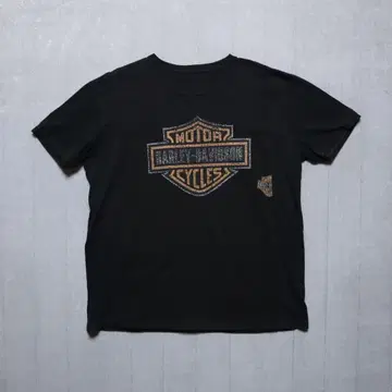 Harley Davidson 2350 구제 T셔츠 XL 블랙