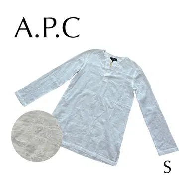 A.P.C. 아페세 자수 블라우스 화이트 S 프랑스