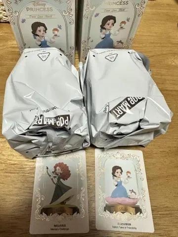POPMART 디즈니 프린세스 벨 메리다 2세트