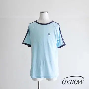 OXBOW 링거 T셔츠 네이비 블루 유로 빈티지