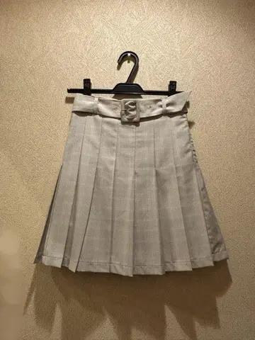 허니 시나몬 플리츠 스커트