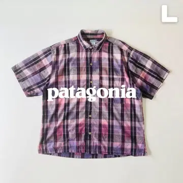 Patagonia 1991년 AC 마드라스 셔츠 L 홍콩 제조 화이트 택